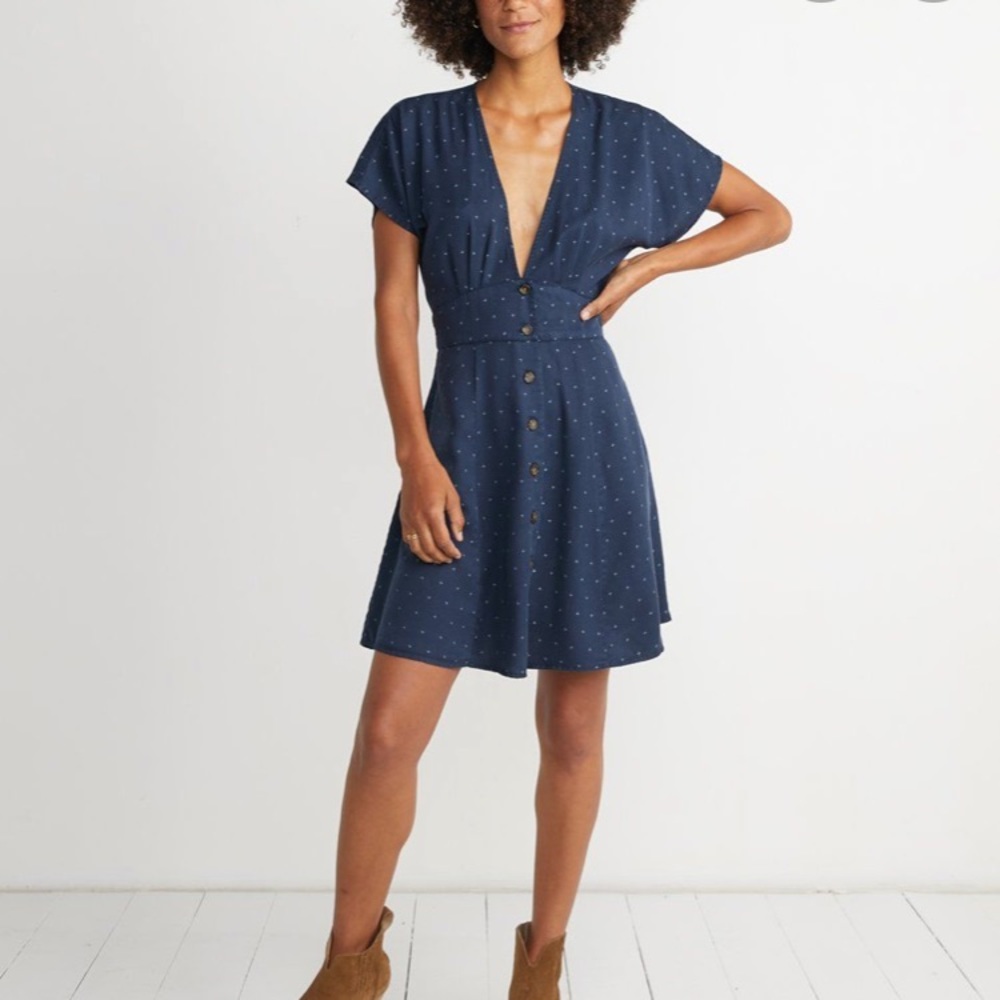 Marine layer Camilla dress in navy
